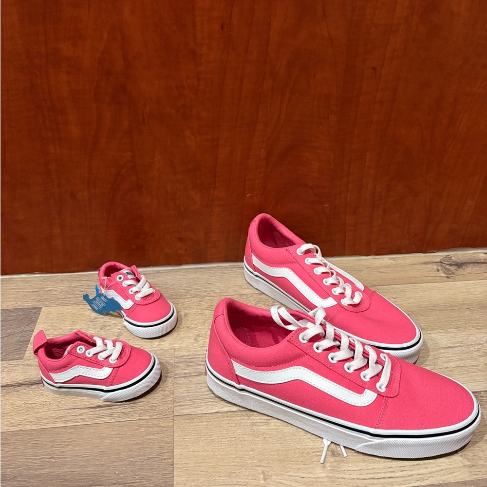 Vans Kids Bright Pink Sneakers